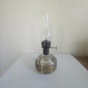 Vintage WB & Co Small Pressed Kerosene Lamp